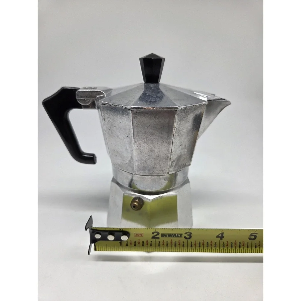 Vintage Vandel Stove Top 2 Cup Espresso / Coffee Pot Maker • Made in Italy